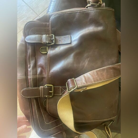 FOSSIL SATCHEL w Multiple Compartments & Organizer - Picture 9 of 10